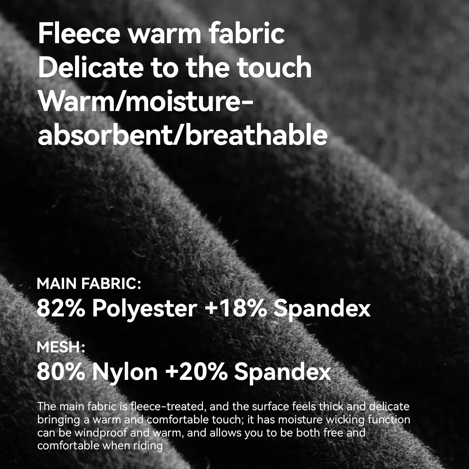Miesten talviset tuulenpitävät lämpövuoriset fleece-hiilärit